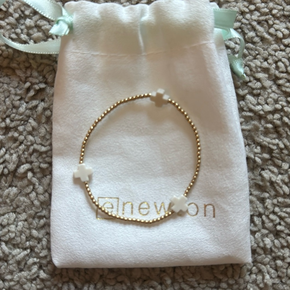 Enewton White Cross Bracelet